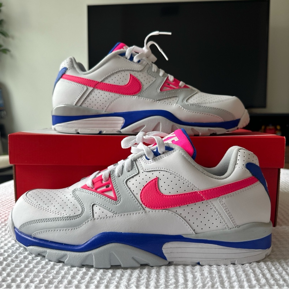 Nike Air Cross Trainer 3 Low - White/Hyper Pink/Racer Blue - Size 13